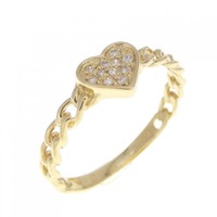 K18YG ハート ダイヤモンド リング 0.06CT