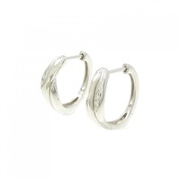 K10WG フープ ダイヤモンド ピアス