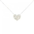 K18WG ハート ダイヤモンド ネックレス 1.00CT