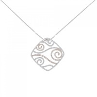 K18WG/K18PG ダイヤモンド ネックレス 0.89CT