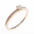 K18PG ダイヤモンド リング 0.17CT
