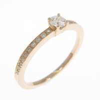 K18PG ダイヤモンド リング 0.17CT