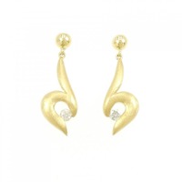 K18YG ダイヤモンド ピアス 0.17CT