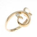 K18YG ダイヤモンド リング 0.02CT