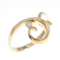 K18YG ダイヤモンド リング 0.02CT