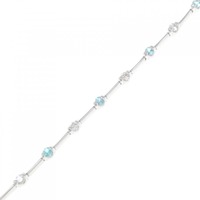 K18WG トルマリン ブレスレット 0.41CT