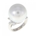 PT 白蝶パール リング 15.4mm