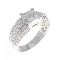 K18WG ダイヤモンド リング 1.42CT