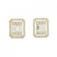 【新品】K18YG ダイヤモンド ピアス 1.20CT