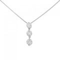 PT スリーストーン ダイヤモンド ネックレス 1.008CT
