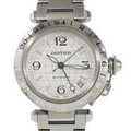 カルティエ パシャC GMT W31078M7 SS 自動巻