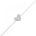 ポンテヴェキオ ハート ダイヤモンド ブレスレット 0.05CT
