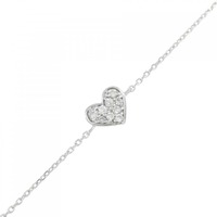 ポンテヴェキオ ハート ダイヤモンド ブレスレット 0.05CT