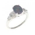 PT ブラックオパール リング 0.68CT
