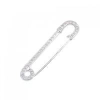 K18WG ダイヤモンド ブローチ 0.32CT