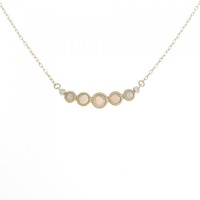 K18YG オパール ネックレス 0.35CT