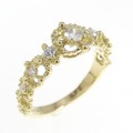 K18YG ダイヤモンド リング 0.24CT