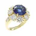 K18YG サファイヤ リング 2.96CT