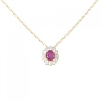 K18YG ルビー ネックレス 0.56CT