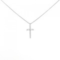 ポンテヴェキオ クロス ダイヤモンド ネックレス 0.18CT