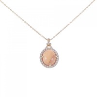 K18PG ロードクロサイト ネックレス 4.55CT