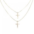 K18YG クロス ネックレス