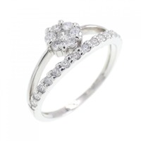 PT フラワー ダイヤモンド リング 0.30CT
