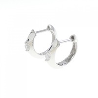 K14WG ダイヤモンド ピアス 0.14CT