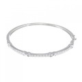 K18WG ダイヤモンド バングル 1.10CT