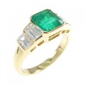 K18YG エメラルド リング 1.31CT