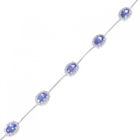 K18WG タンザナイト ブレスレット 3.00CT