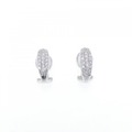 K18WG パヴェ ダイヤモンド ピアス/イヤリング 1.00CT