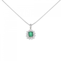 PT エメラルド ネックレス 0.86CT