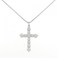 PT クロス ダイヤモンド ネックレス 2.407CT