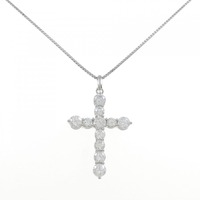 PT クロス ダイヤモンド ネックレス 2.407CT
