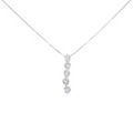 K18WG/750WG ダイヤモンド ネックレス 2.00CT
