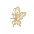 K18YG バタフライ ダイヤモンド ブローチ