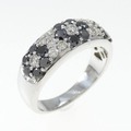 K18WG フラワー ダイヤモンド リング 1.00CT
