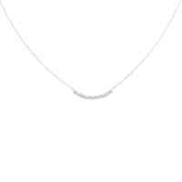 K18WG ダイヤモンド ネックレス 0.12CT