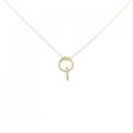 K18YG ダイヤモンド ネックレス 0.01CT