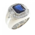 PT サファイヤ リング 3.97CT