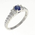 PT サファイヤ リング 0.33CT
