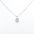 PT ダイヤモンド ネックレス 0.628CT E SI1 オーバルカット