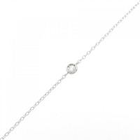 K18WG ソリティア ダイヤモンド ブレスレット 0.03CT