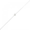 K18WG ダイヤモンド ブレスレット 0.03CT