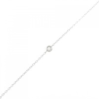 K18WG ダイヤモンド ブレスレット 0.03CT
