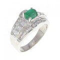 PT エメラルド リング 0.75CT