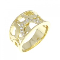 K18YG ダイヤモンド リング 0.09CT
