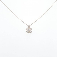 K18YG フラワー ダイヤモンド ネックレス 1.00CT