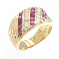 K18YG ルビー リング